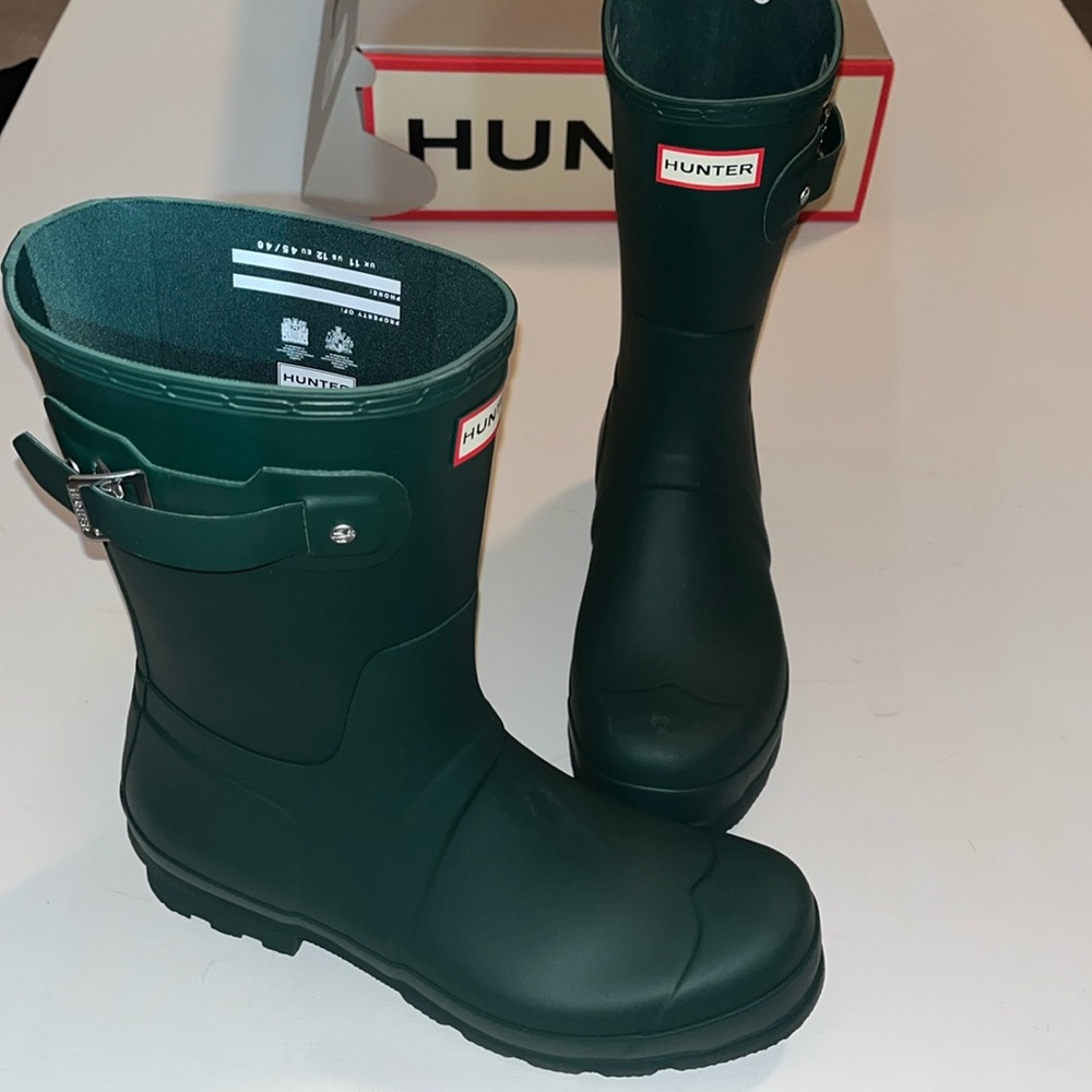 Hunter 12 - mens original short Thicket green rain boots Brand new